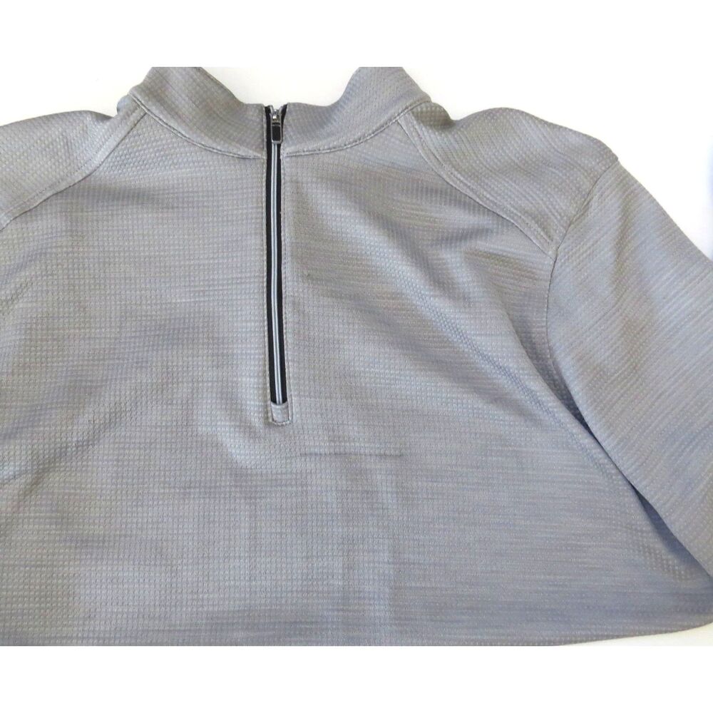 Cyprus Club Men's 1/4 Zip Long Sleeve Golf Shirt Gray Large - Picture 4 of 6
